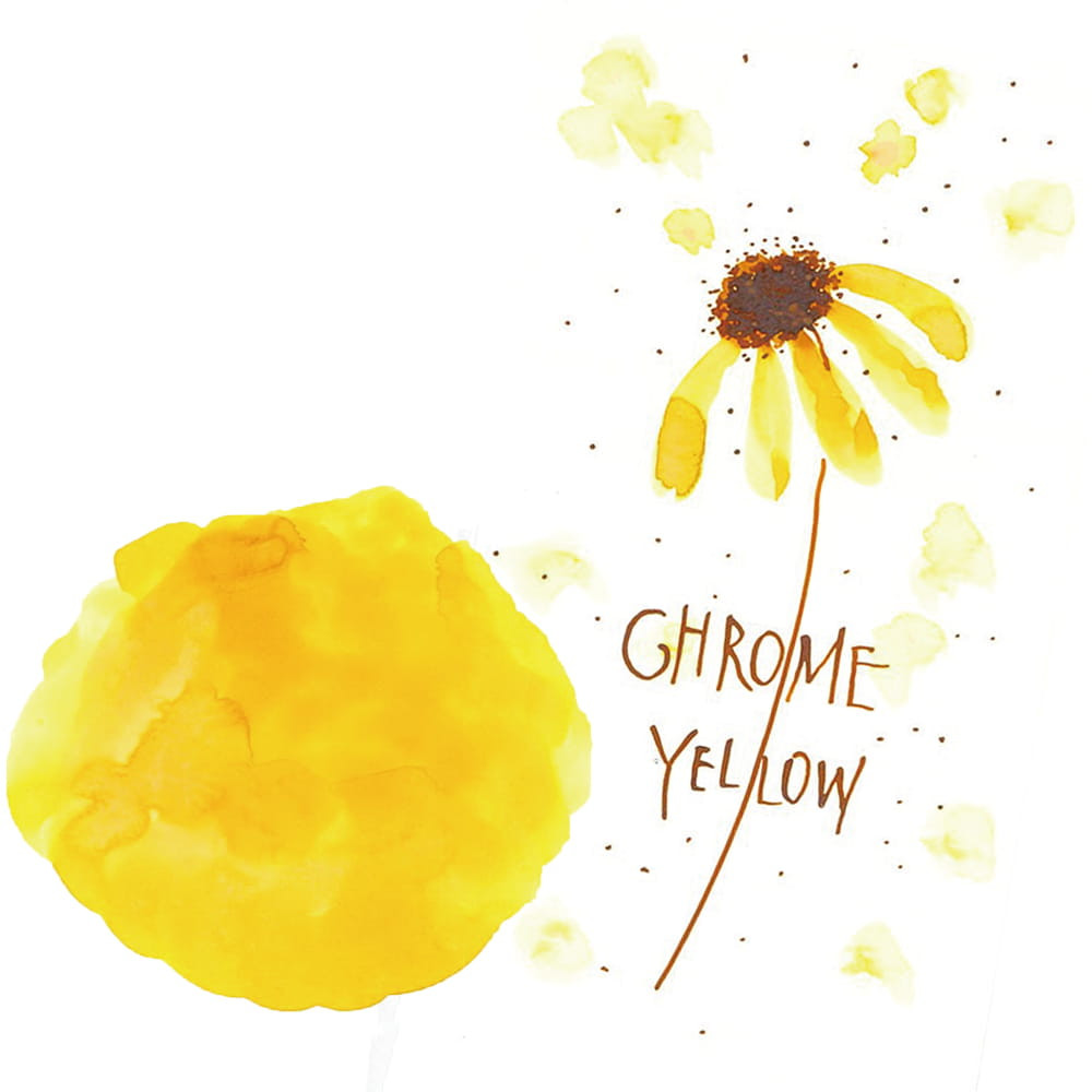 Atrament Ink-Cafe Art Noveau - Kuretake - Chrome Yellow, 21 ml