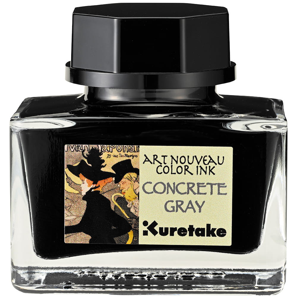 Atrament Ink-Cafe Art Noveau - Kuretake - Concrete Gray, 21 ml