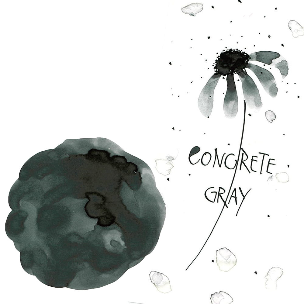 Atrament Ink-Cafe Art Noveau - Kuretake - Concrete Gray, 21 ml