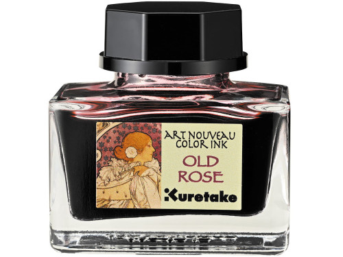 Ink-Cafe Art Noveau calligraphy ink - Kuretake - Old Rose, 21 ml