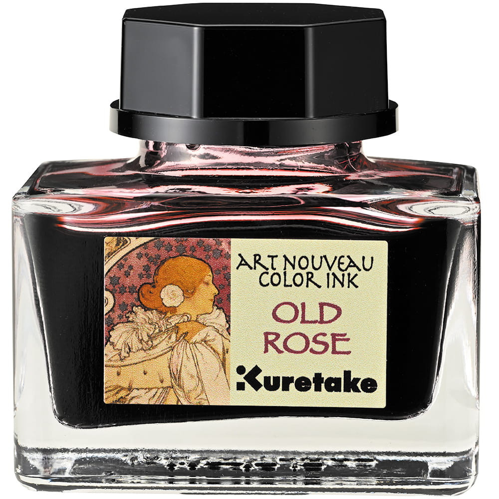 Ink-Cafe Art Noveau calligraphy ink - Kuretake - Old Rose, 21 ml