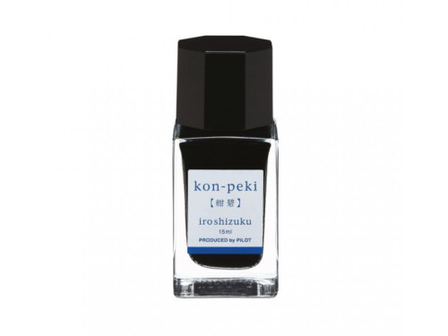 Iroshizuku calligraphy ink - Pilot - Kon-Peki (Deep Cerulean Blue), 15 ml