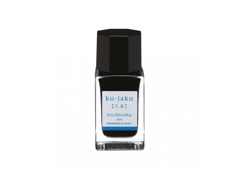 Iroshizuku calligraphy ink - Pilot - Ku-Jaku (Peacock), 15 ml