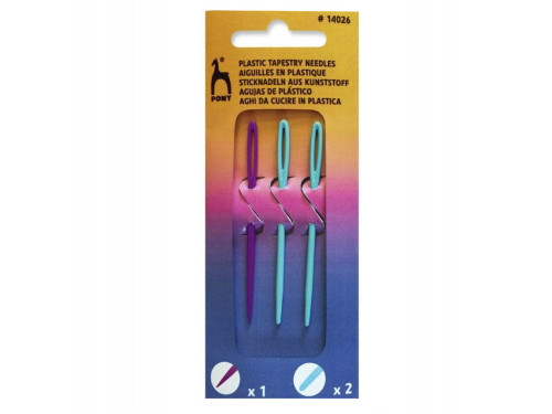 Set of plastic tapestry needles - Pony - 3 pcs.