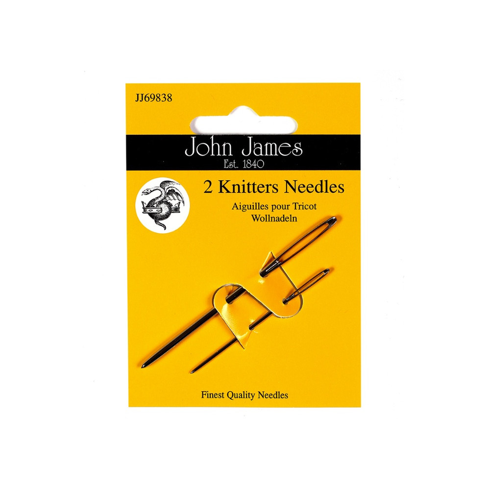 Knitters needles - John James - size 13-18, 2 pcs.