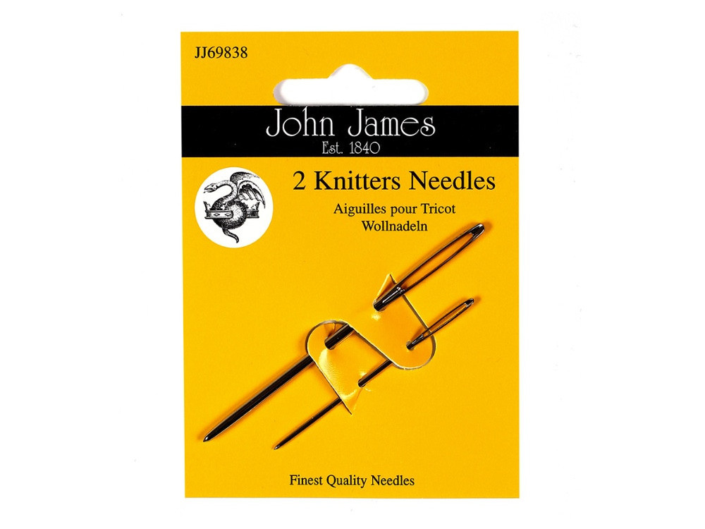 Knitters needles - John James - size 13-18, 2 pcs.