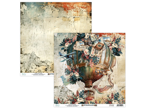 Scrapbooking paper 30,5 x 30,5 cm - Mintay - Traveller 02
