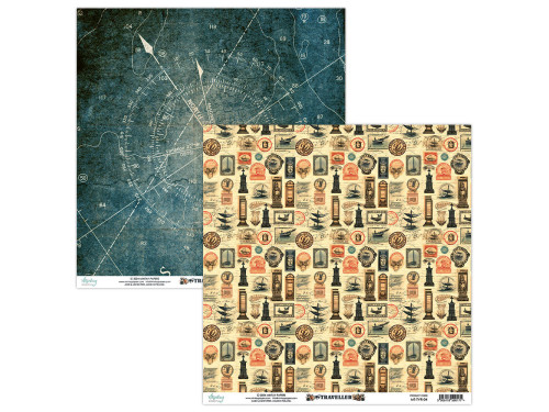 Papier do scrapbookingu 30,5 x 30,5 cm - Mintay - Traveller 04