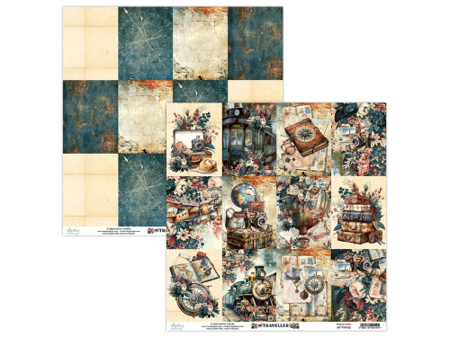Papier do scrapbookingu 30,5 x 30,5 cm - Mintay - Traveller 06