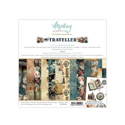 Set of scrapbooking papers 15,2 x 15,2 cm - Mintay - Traveller