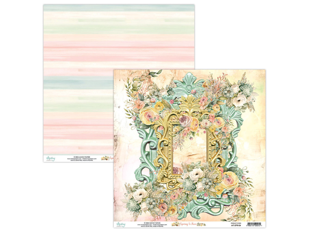 Papier do scrapbookingu 30,5 x 30,5 cm - Mintay - Spring is Here 04