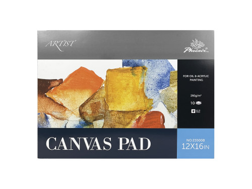 Canvas Artist's pad Oil & Acrylic - Phoenix - 30,5 x 40,7 cm, 260g, 10 sheets