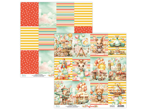 Papier do scrapbookingu 30,5 x 30,5 cm - Mintay - Playtime 06