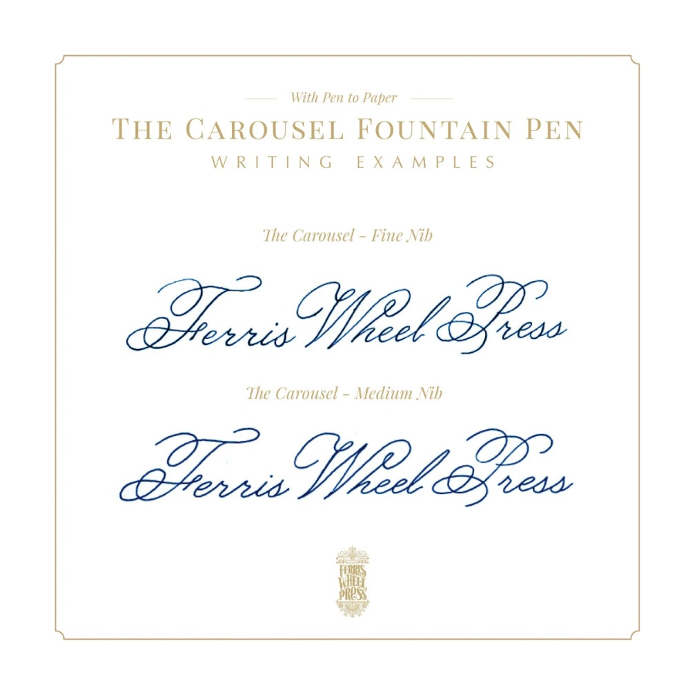 2024 Limited Edition Aluminium Carousel Fountain Pen - Ferris Wheel Press - Aurorealis, F