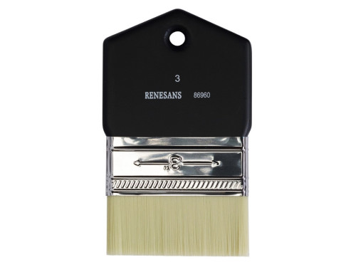 Action, flat, synthetic, 86960 series brush - Renesans - no. 3