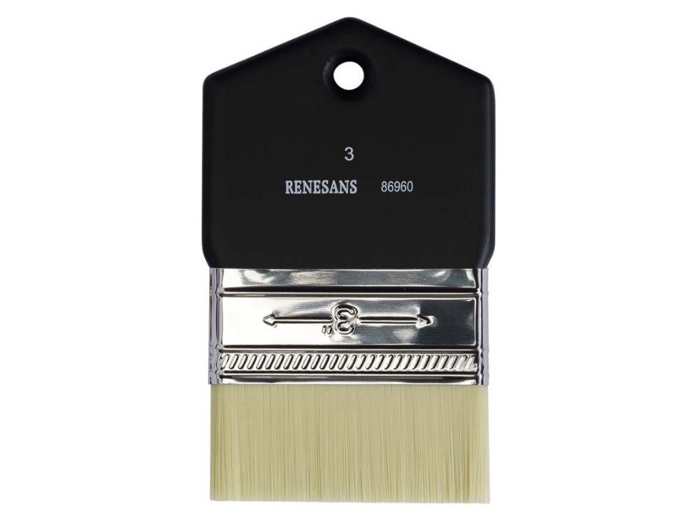 Action, flat, synthetic, 86960 series brush - Renesans - no. 3