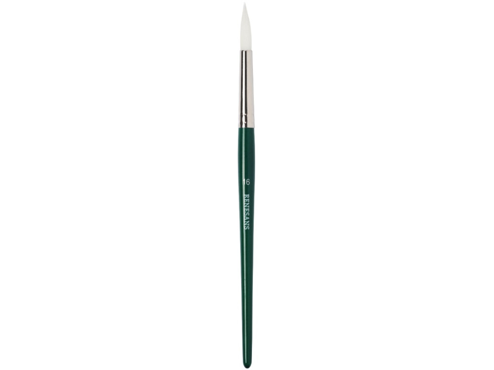 Round, synthetic, 1007FR series brush - Renesans - short handle, no. 3/0