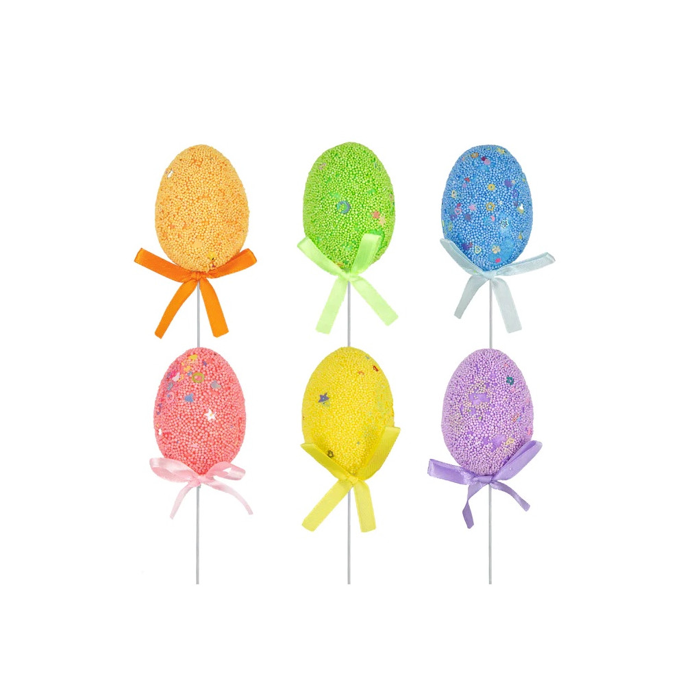 Easter eggs on peak - 4 x 22,5 cm, 6 pcs.