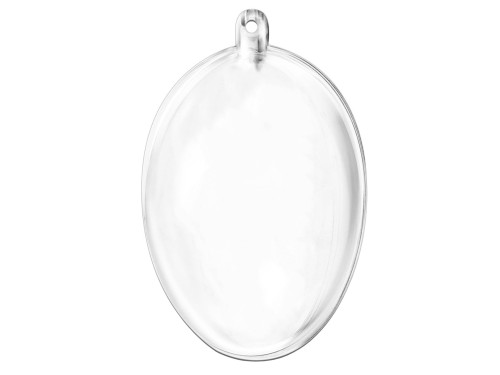 Acrylic egg - 6,2 x 9 cm, 2 pcs.