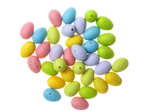 Styrofoam spotted eggs  - DpCraft - 3 cm, 36 pcs.