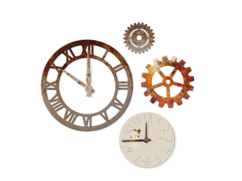 Zestaw wykrojników Zegary i Trybiki - DpCraft - 7 szt.