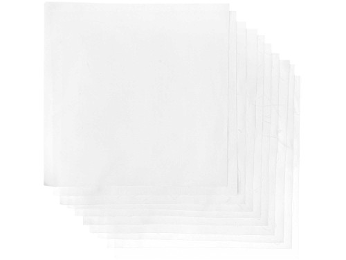 Fabric for embroidery - Rico Design - White, 20 x 20 cm, 10 pcs.