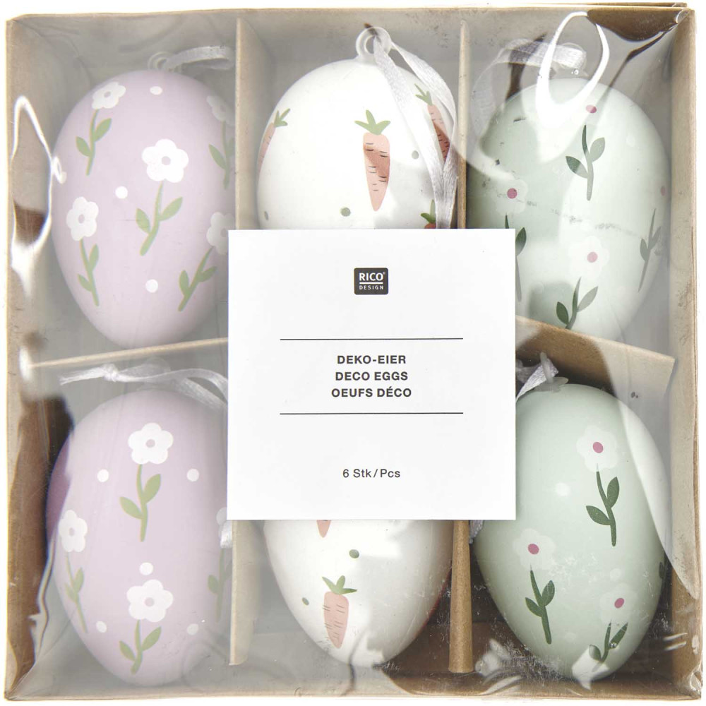 Set of Deco Easter eggs - Rico Design - 6 pcs.