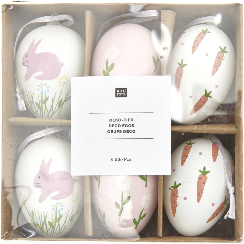 Set of Deco Easter eggs - Rico Design - 6 pcs.
