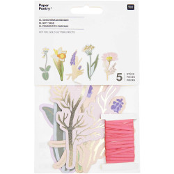 Gifts tags Futschikato Flowers - Paper Poetry - 5 pcs.