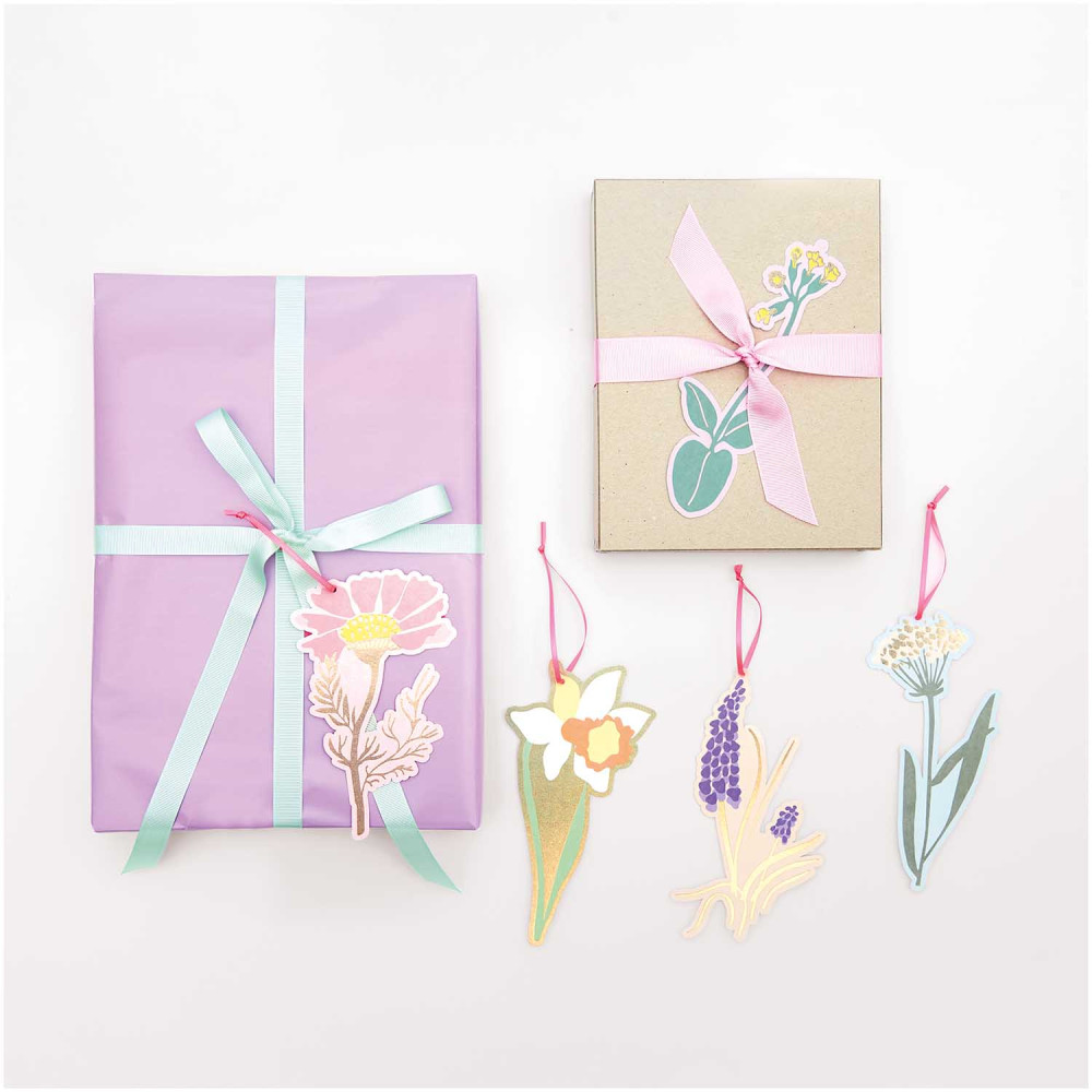 Gifts tags Futschikato Flowers - Paper Poetry - 5 pcs.