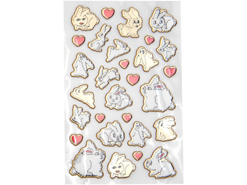 Puffy stickers Futschikato Bunnies - Rico Design - 29 pcs.