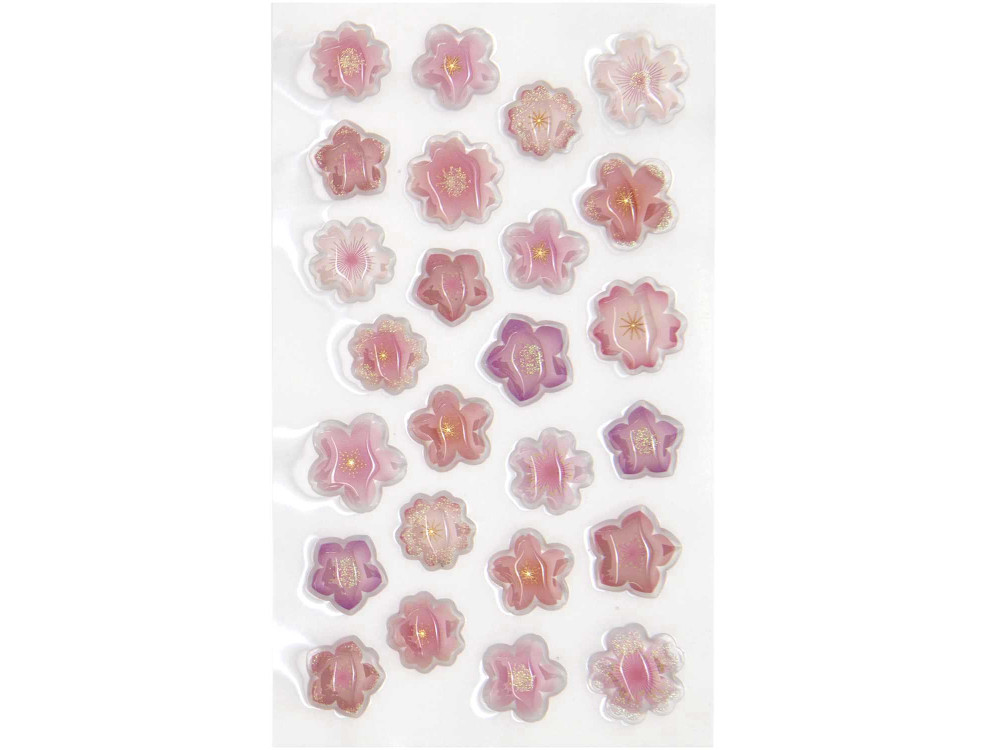 Gel stickers Cherry Blossoms - Rico Design - 25 pcs.