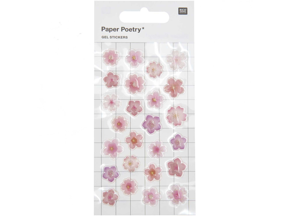 Gel stickers Cherry Blossoms - Rico Design - 25 pcs.