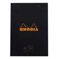 Notes, terminarz Meeting Pad No. 16 - Rhodia - czarny, A5, 80 g, 80 ark.