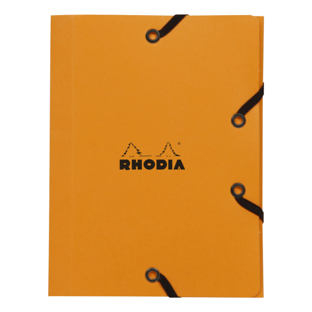Document flexible folder - Rhodia - orange, 12 x 16 cm