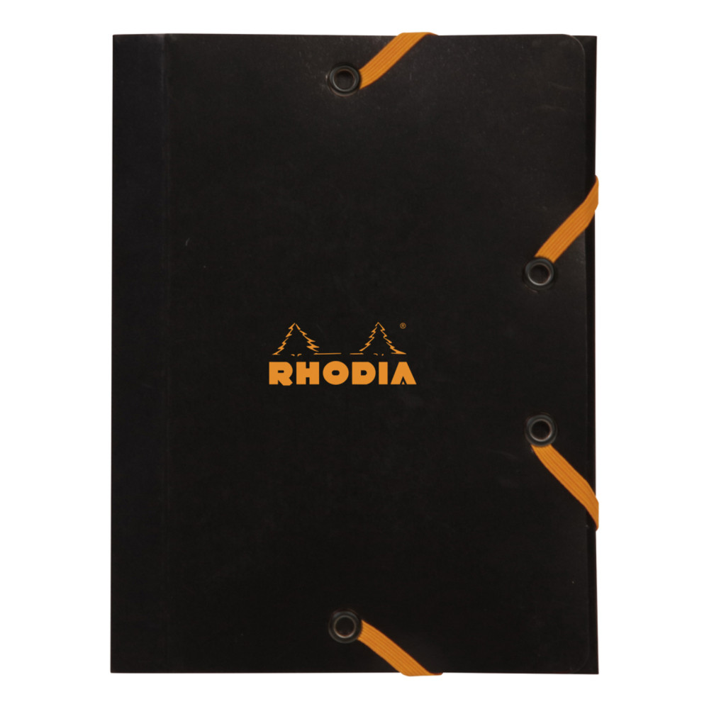 Document flexible folder - Rhodia - black, 12 x 16 cm