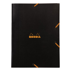 Document flexible folder - Rhodia - black, A4