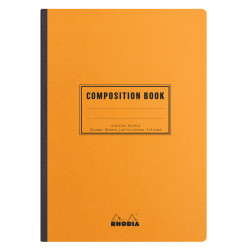 Notes - Rhodia - pomarańczowy, w kratkę, miękka okładka, A5, 80 g, 80 ark.