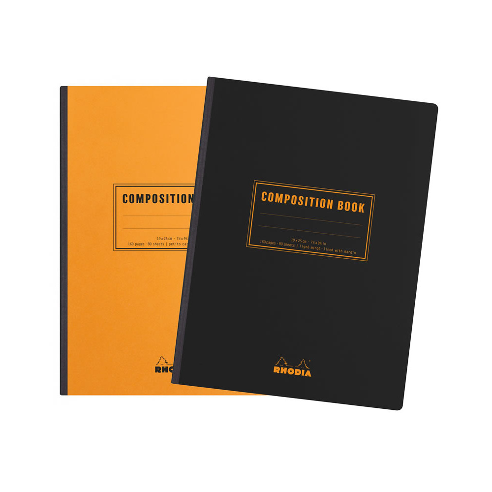 Composition Book - Rhodia - orange, squared, soft cover, B5, 80 g, 80 sheets
