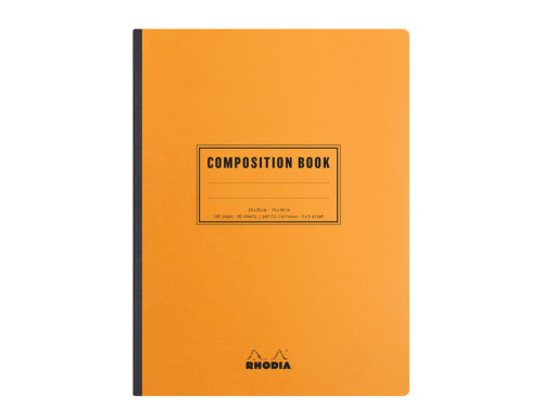 Notes - Rhodia - pomarańczowy, w kratkę, miękka okładka, B5, 80 g, 80 ark.