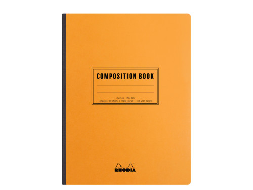 Notes - Rhodia - pomarańczowy, w linie, miękka okładka, B5, 80 g, 80 ark.