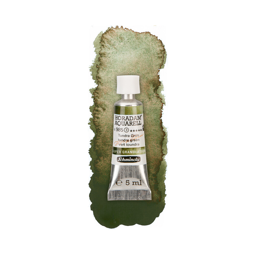Farba akwarelowa Horadam Aquarell - Schmincke - 985, Tundra Green, 5 ml