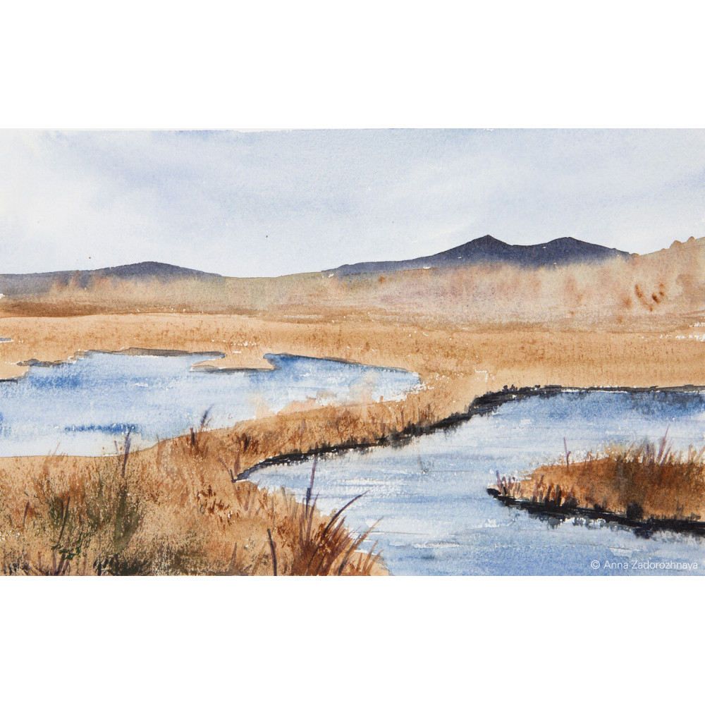 Horadam Aquarell watercolor paint - Schmincke - 984, Tundra Blue, 5 ml