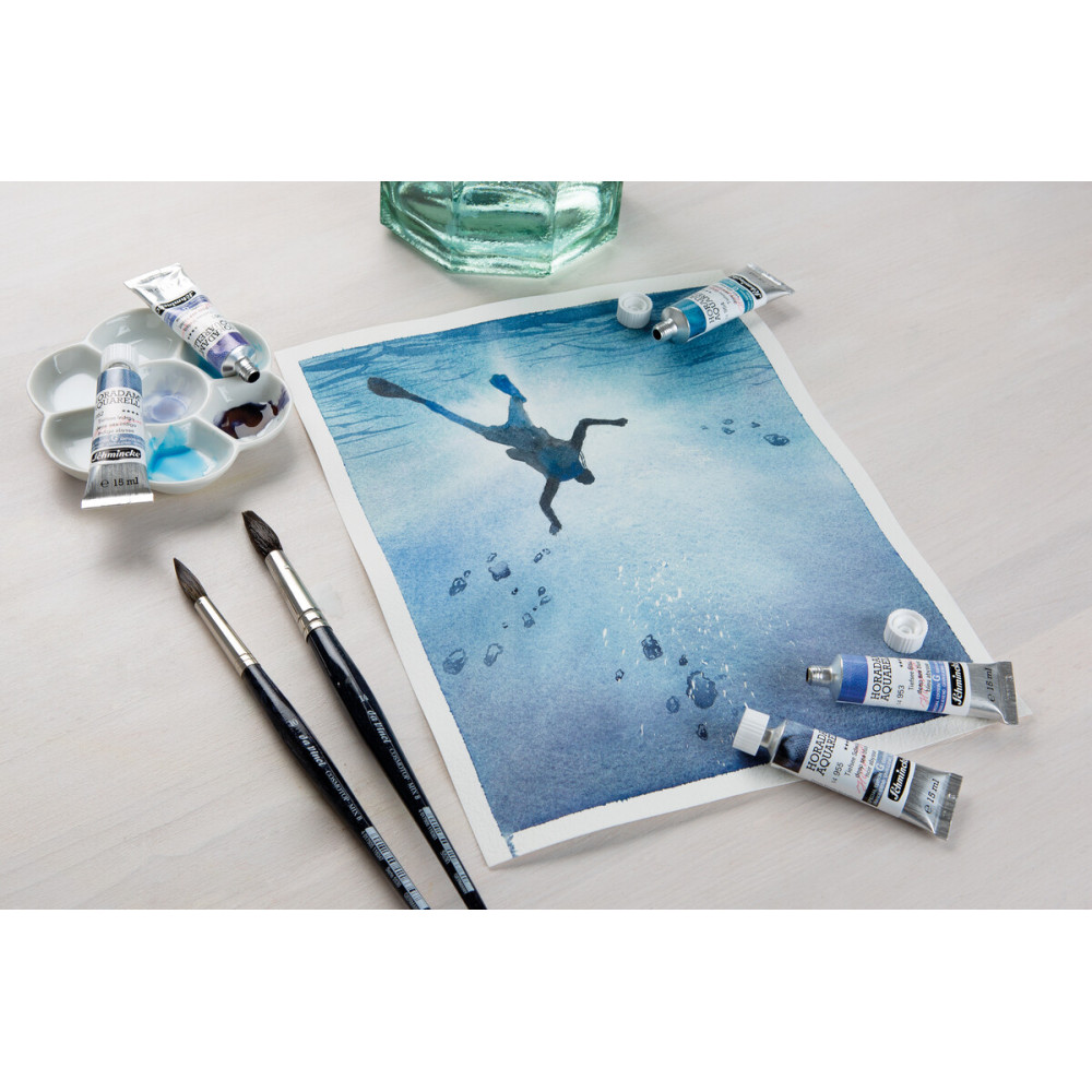 Horadam Aquarell watercolor paint - Schmincke - 973, Galaxy Blue, 5 ml