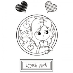 HD Stamp - natural rubber 7 x 11 cm Lovely Minds STAMPERIA
