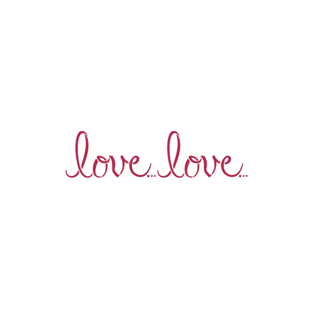 Stamperia Stencil 38x15 - Love Love