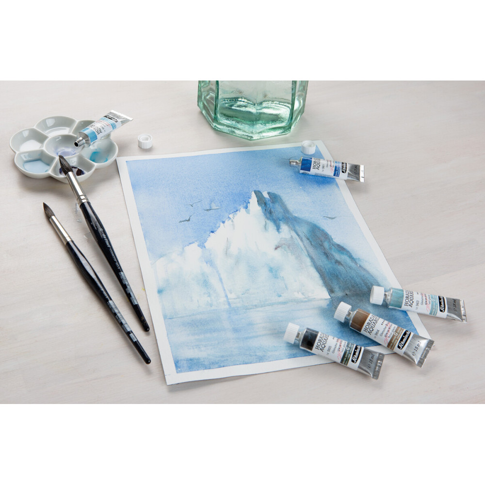 Horadam Aquarell watercolor paint - Schmincke - 943, Forest Blue, 5 ml