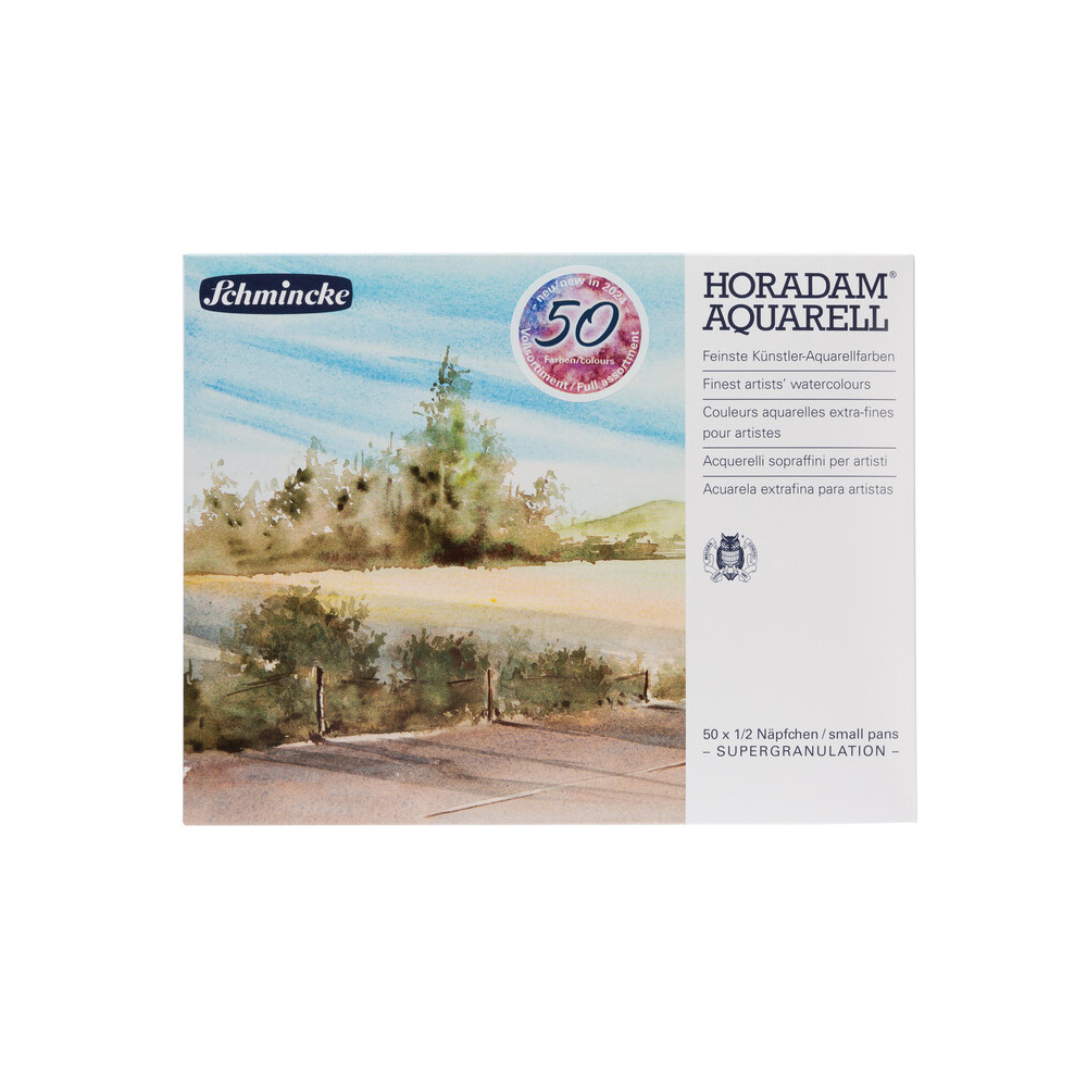 Set of Horadam Aquarell Supergranulating watercolor paints - Schmincke - 50 pcs.