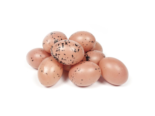 Speckled eggs - natural, 5 cm, 12 pcs