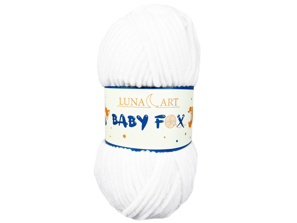 Baby Fox polyester knitting yarn - Luna Art - 1, 100 g, 120 m